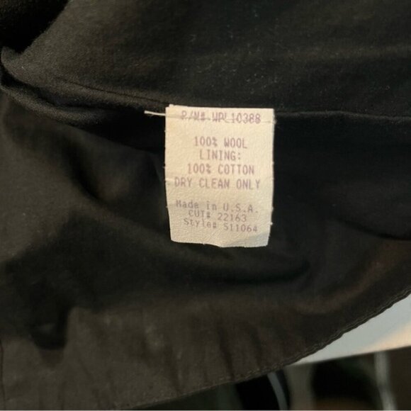 Vintage WAH Maker Mens Wool 5 Button Western Vest, Size L - Picture 9 of 11